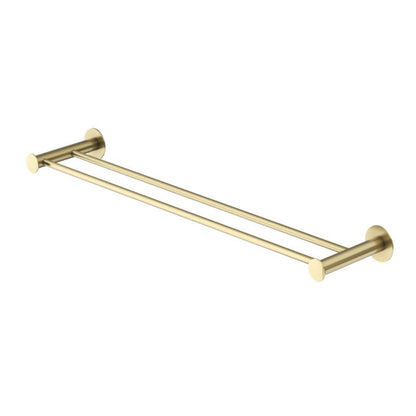Dobbelt Håndklædeholder 60 cm Børstet Messing Rustfrit Stål
