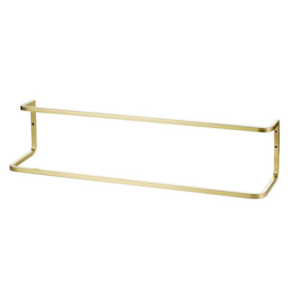 Dobbelt Håndklædeholder 60 cm Børstet Messing Rustfrit Stål