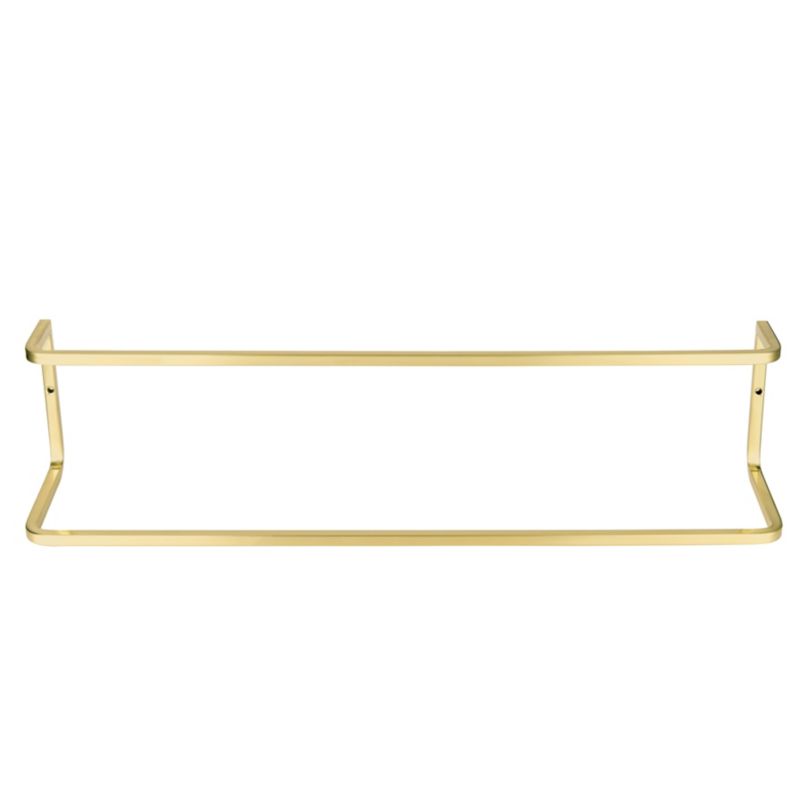 Dobbelt Håndklædeholder 60 cm Børstet Messing Rustfrit Stål