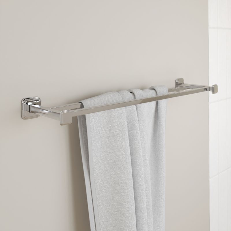 Dobbelt Håndklædeholder 60 cm Rustfrit Stål Krom