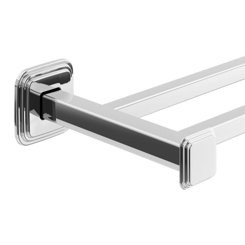 Dobbelt Håndklædeholder 60 cm Rustfrit Stål Krom