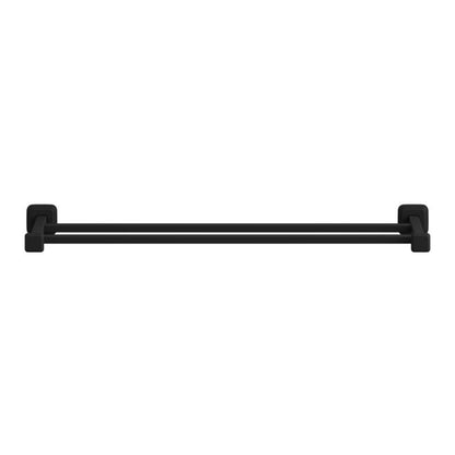 Dobbelt Håndklædeholder Teesta 65 cm Sort Rustfrit Stål