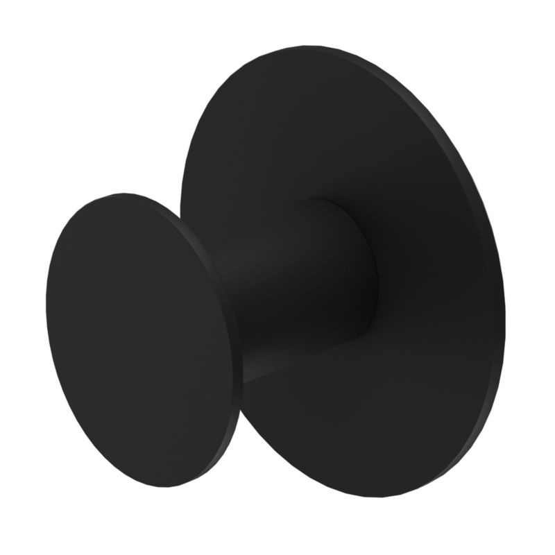 Vægkrog Cavally 1 Krog Sort Rustfrit Stål 50 mm