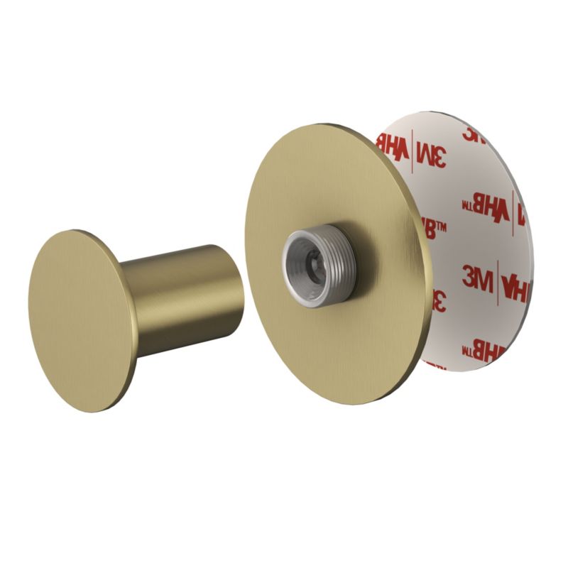 Vægkrog 1 Krog Børstet Messing Rustfrit Stål 5 cm