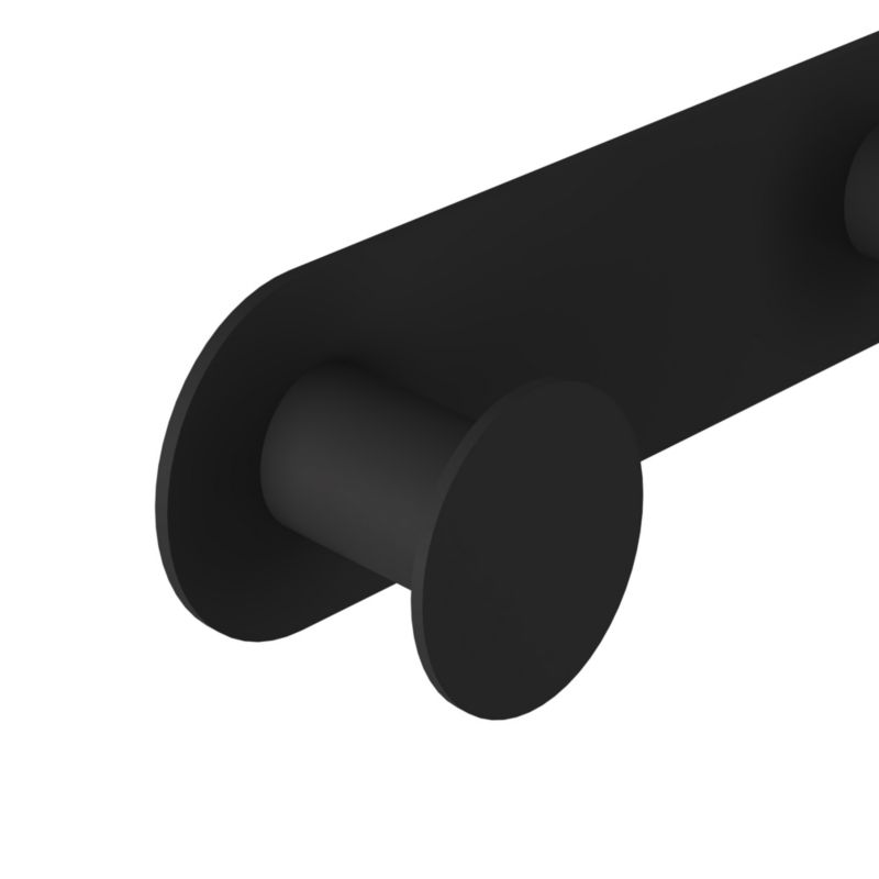Vægkrog Rustfrit Stål Cavally 4 Kroge Sort 31 cm