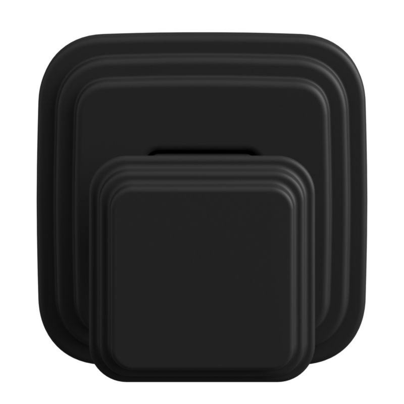 Væghængt knage 1 krog sort 5x5 cm rustfrit stål