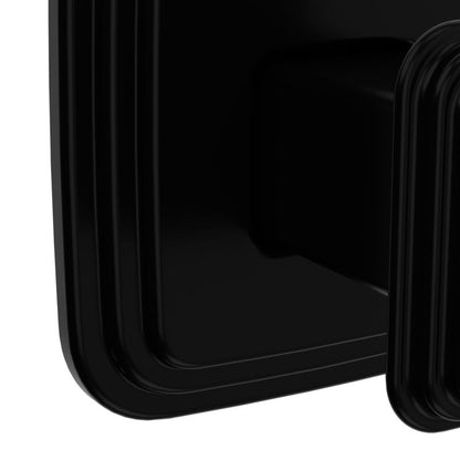 Væghængt knage 1 krog sort 5x5 cm rustfrit stål