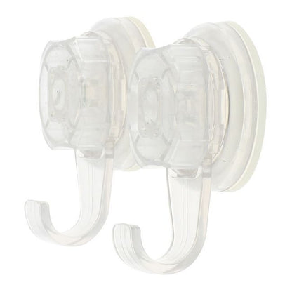 GoodHome Tenno transparent håndklædeholder med sugekopper, 2 stk.
