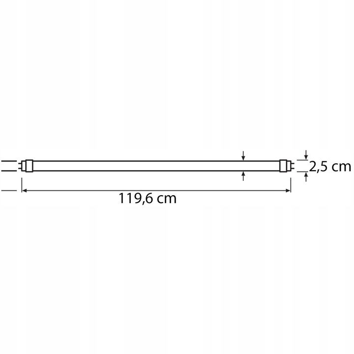 LED Rør Lumiled G13 T8 18W 2880lm 6500K 120cm 160lm/W 1 stk.