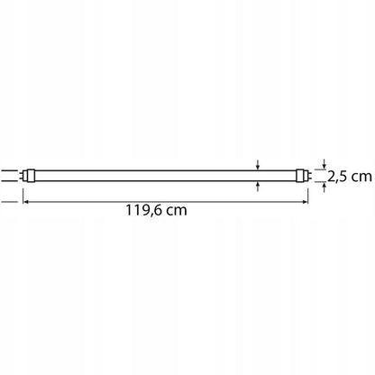 LED Rør Lumiled G13 T8 18W 2880lm 6500K 120cm 160lm/W 1 stk.