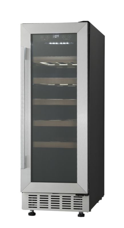 Indbygget vinkøleskab Cooke&Lewis 30 cm i rustfrit stål