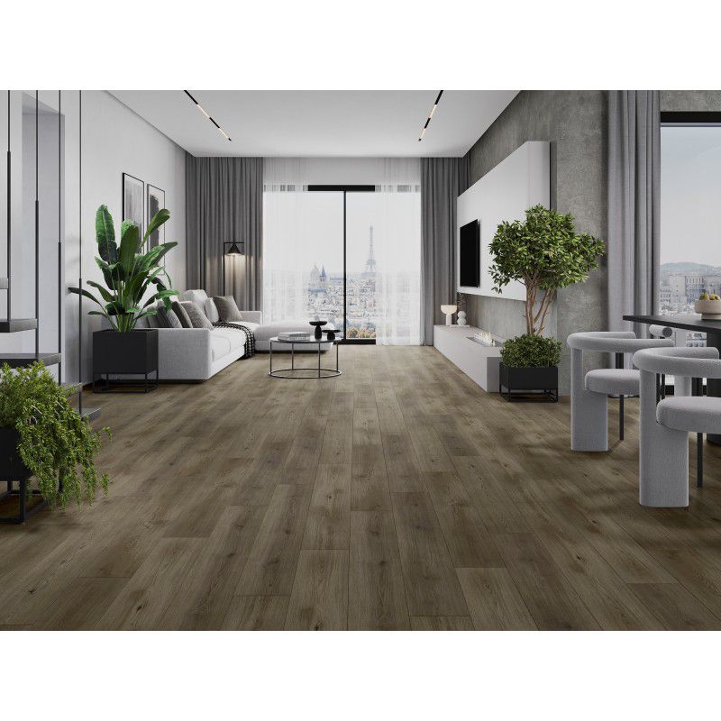 Mexen vinylpaneler 1240 x 182 mm Perry brun 8 stk.