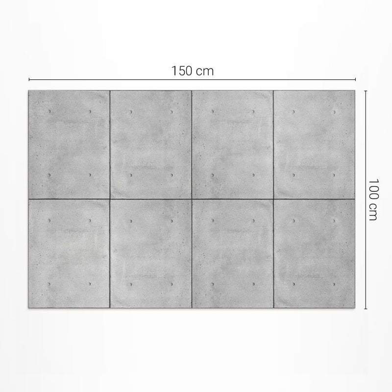 Udendørs Vinyltæppe Industriel Beton 100x150 cm | 4071214942406