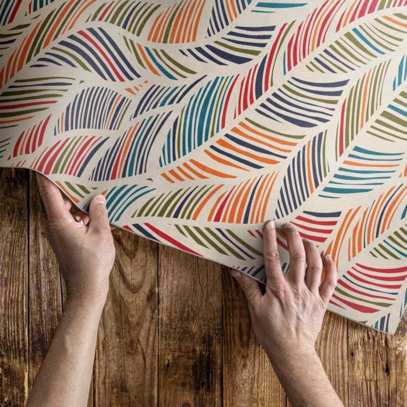 Udendørs Vinylgulvtæppe 120x180 cm Flerfarvet Bohemian Blade 1 stk.