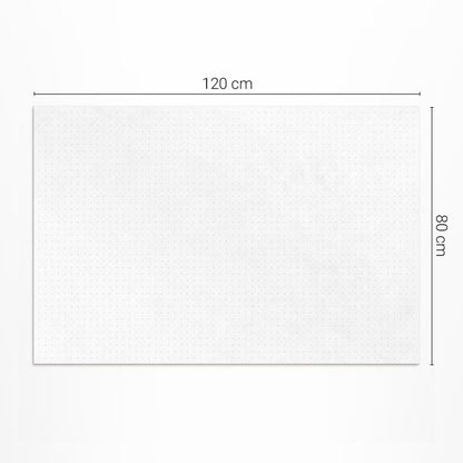 Vinyl Udendørsmåtte 80x120 cm Hvid 4069491858367