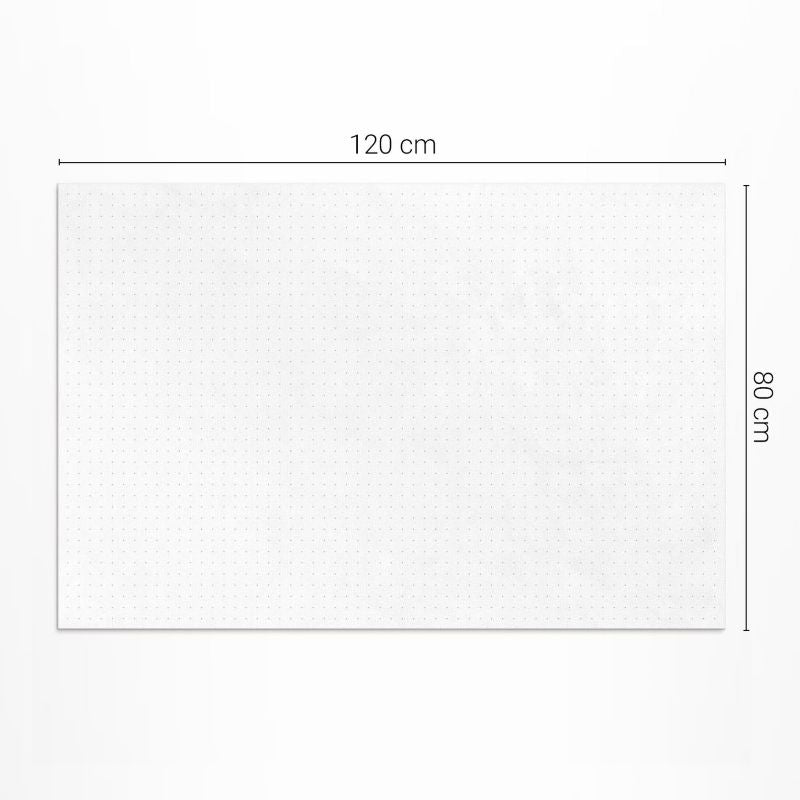 Vinyl Udendørsmåtte 80x120 cm Hvid 4069491858367