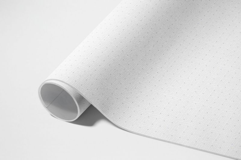 Vinyl Udendørsmåtte 80x120 cm Hvid 4069491858367