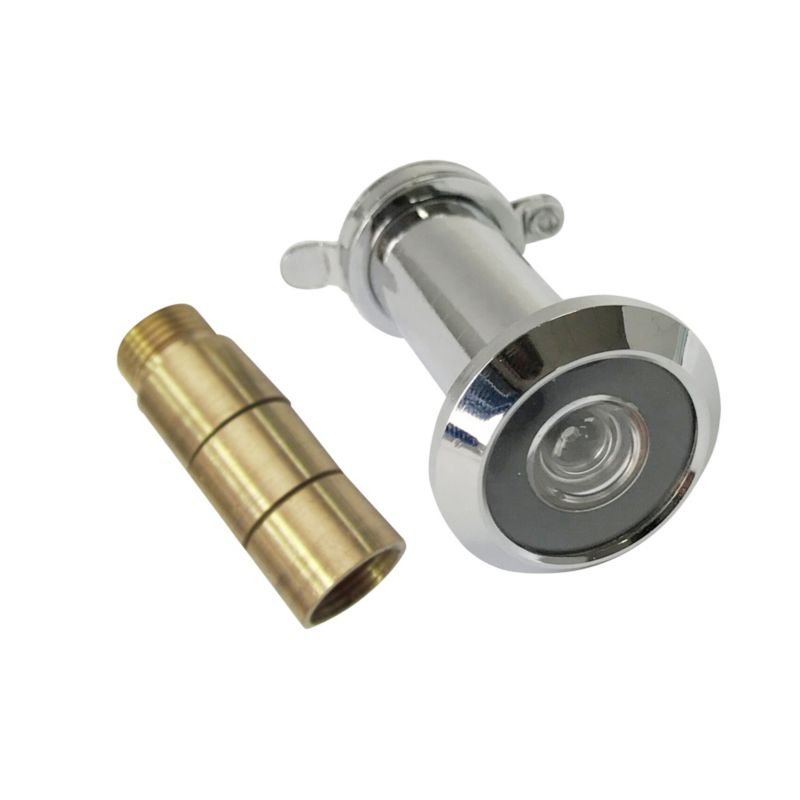 Regulerbar Dørspion 14 mm 200° Krom