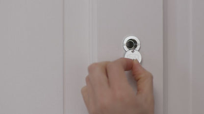 Dørspion 14 mm 180° Krom 35-58 mm