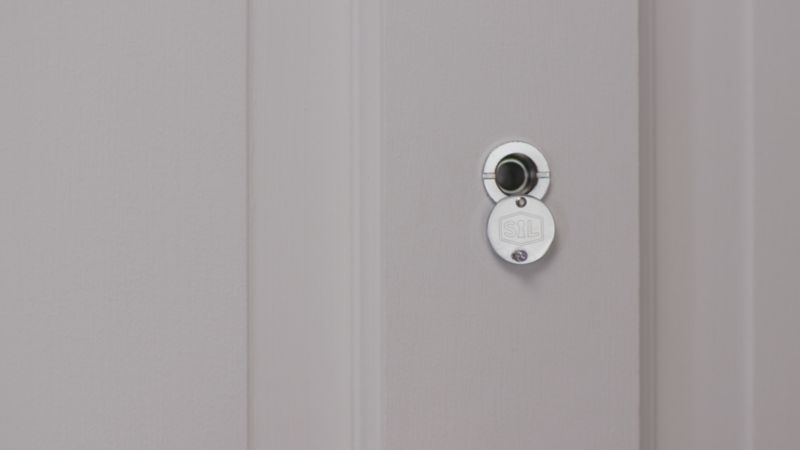 Dørspion 14 mm 180° Krom 35-58 mm