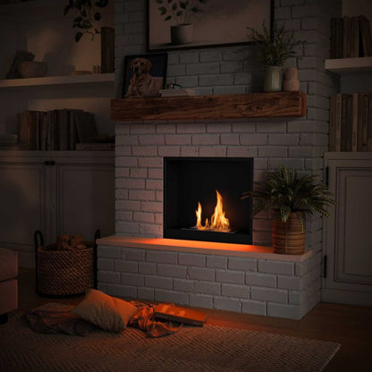 Biokamin Indbygning 60x50 cm Sort B611