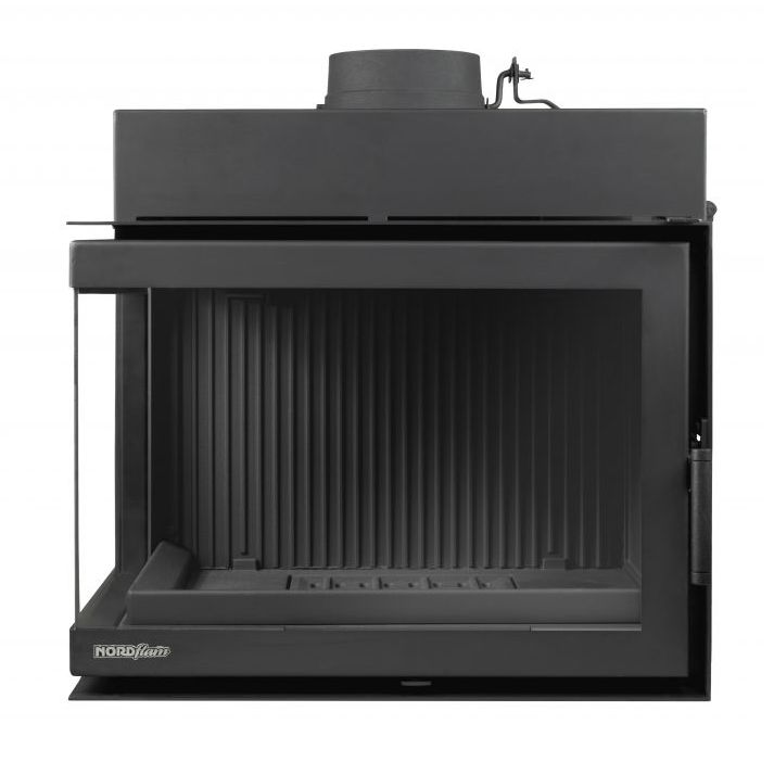 Pejseindsats TRENT SL Venstreglas 12 kW Sort