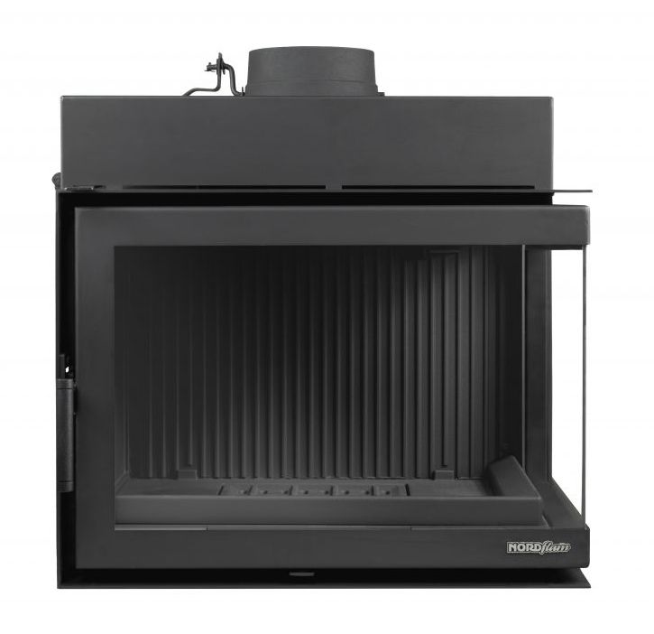Pejseindsats TRENT SP Højreglas 12 kW Sort