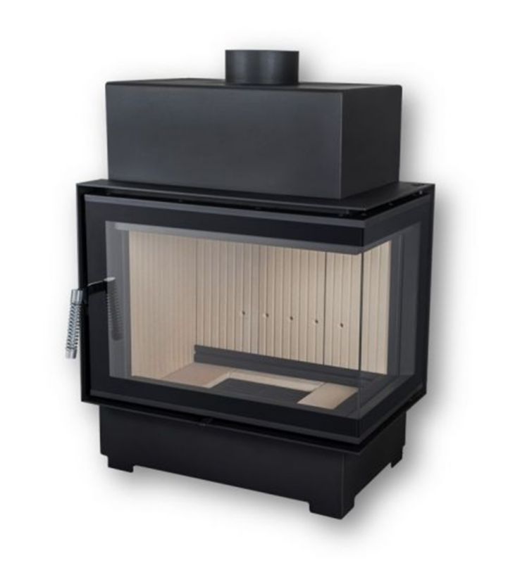 Pejseindsats ROTEN Højre Glas 10 kW