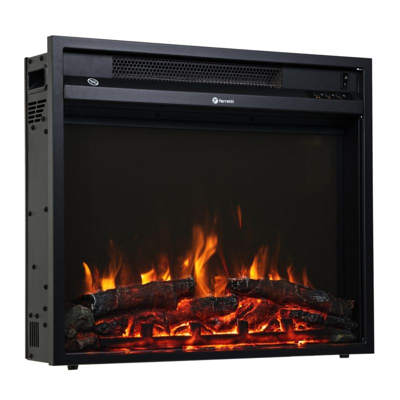 Elektrisk Pejseindsats Oscar 58x50 cm LED Sort