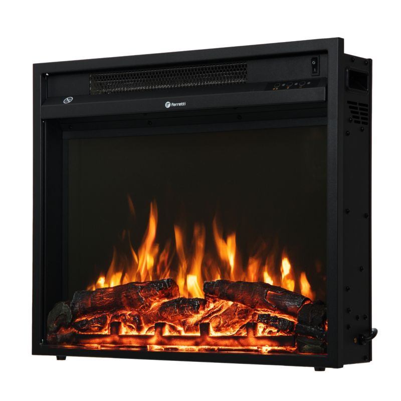 Elektrisk Pejseindsats Oscar 58x50 cm LED Sort