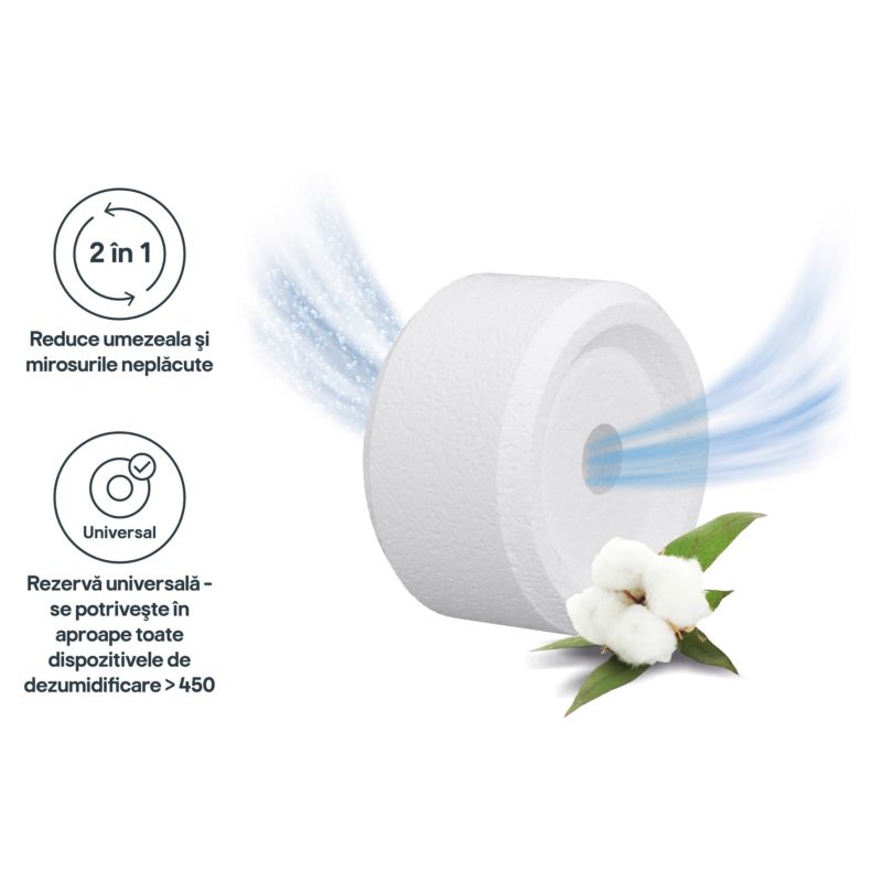 Indsats til affugter GoodHome bomuld 2 x 450 g