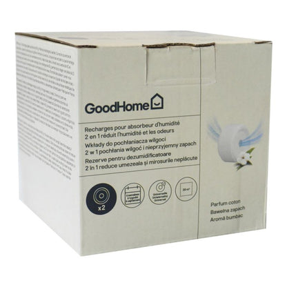 Indsats til affugter GoodHome bomuld 2 x 450 g