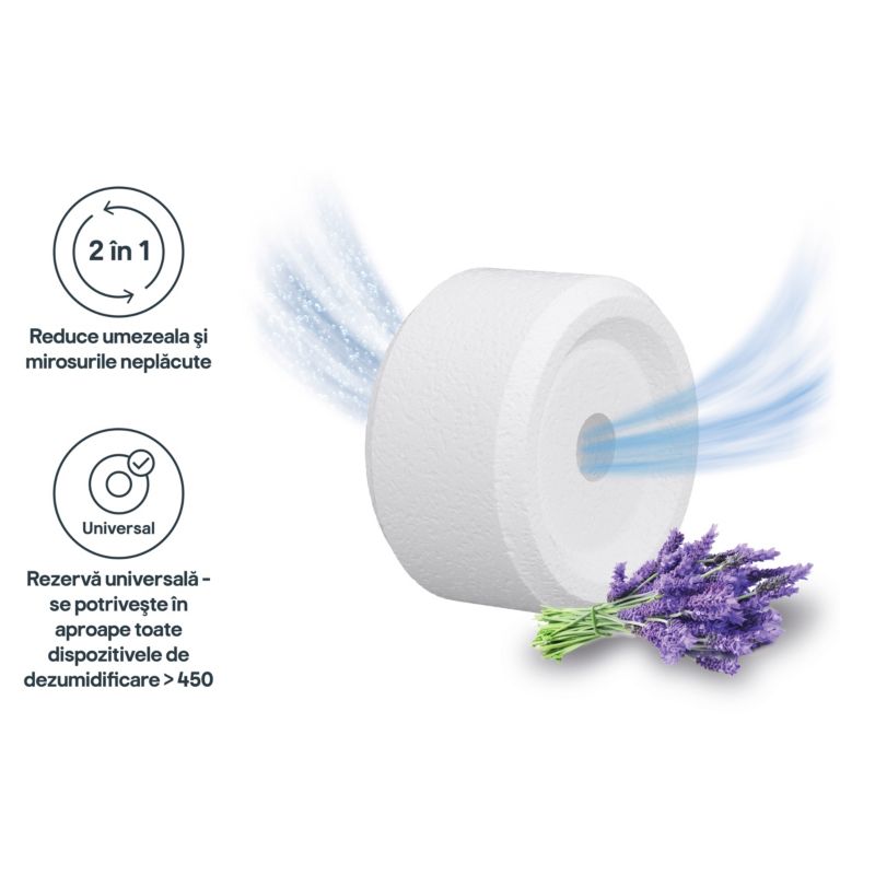 Påfyldning til affugter GoodHome lavendel 2 x 450 g