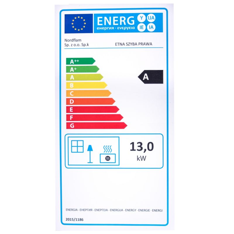 Nordflam Etna Eko højre støbejernsindsats til pejs