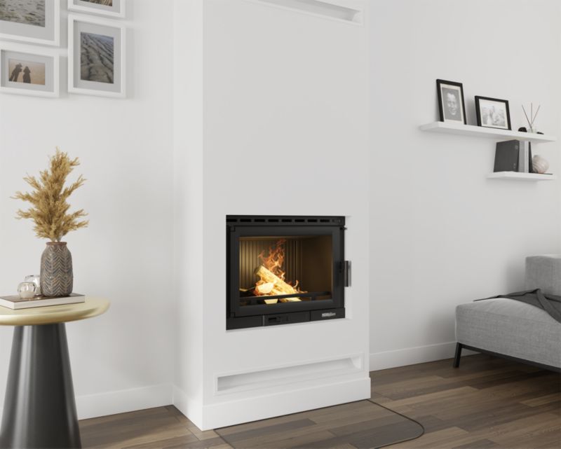 Pejseindsats Etna Støbejern 13 kW Sort 66x62 cm