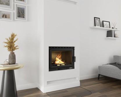 Pejseindsats Etna Støbejern 13 kW Sort 66x62 cm