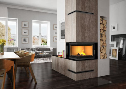 NORDflam Torn Eko 12 kW pejseindsats med venstre glas