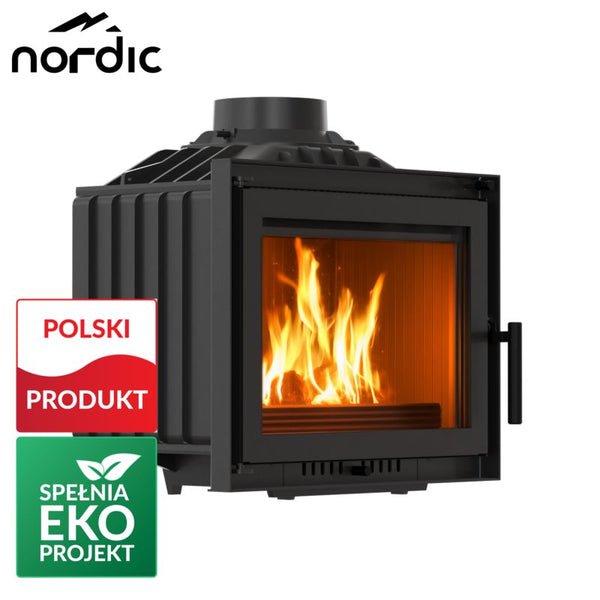 Pejseindsats Orion 60,5x61,1 cm Støbejern Sort
