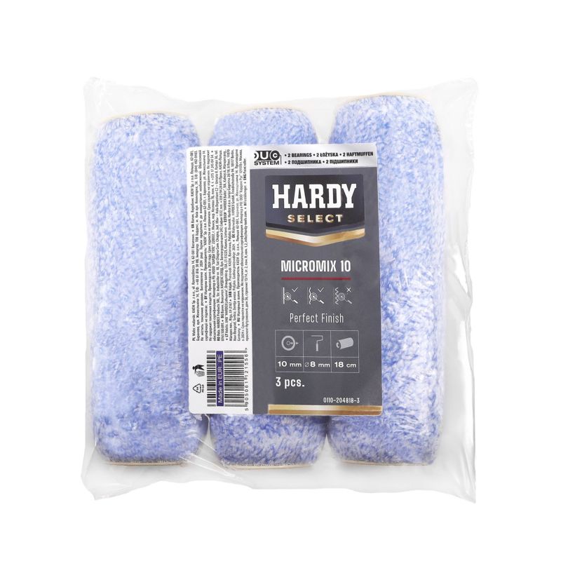 Hardy Micromix malerrulleindsats 18 cm, 3 stk.