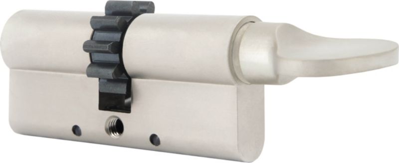 Cylinderlås 45 x 31 mm med Greb Satinnikkel