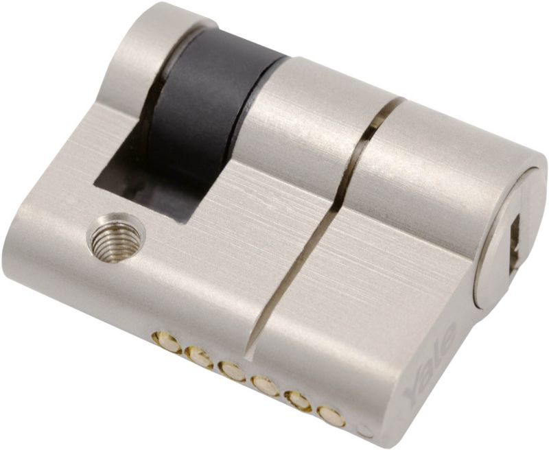 Cylinderlås 10 x 35 mm Satinnikkel