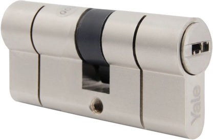 Cylinderlås 30x30 mm Satinnikkel 60 mm 5 Nøgler | 5052847113226