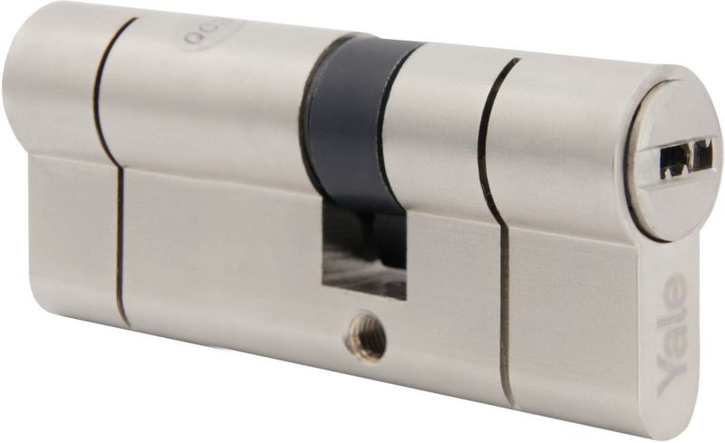 Cylinderlås 35 x 55 mm Satinnikkel 90 mm
