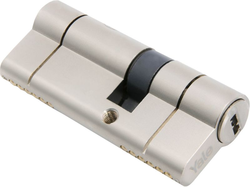 Cylinderlås 35 x 55 mm Satinnikkel 90 mm