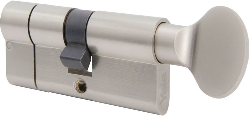 Cylinderlås Yale Max G35 x 35 mm Satinnikkel 70 mm
