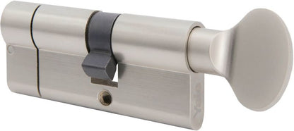 Cylinderlås 75 mm Satinnikkel 5 Nøgler | 5052847113561