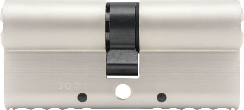 Cylinderlås 40 x 40 mm Satinnikkel
