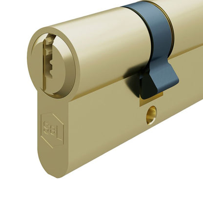 Cylinderlås 30 x 45 mm Messing Poleret 5 Nøgler