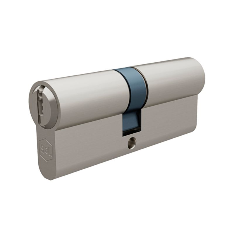 Cylinderlås 35x40 mm Satinnikkel