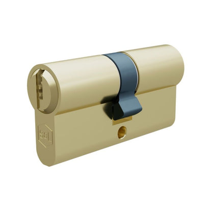 Cylinderlås 40x40 mm Poleret Messing 5 Nøgler